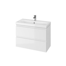 Шкафчик SLIM + умывальник MODUO 80 см белый СЕТ В06 RU