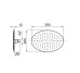 NEPTUNE SLIM Верхній душ Oval 30x20 см з кульовим з'єднанням, хром (100090355)