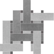 Декор (40x40) 62059 Remix Dark Charcoal Grey (comp 2 pz) - Verve з колекції Verve