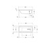 DURAVIT No.1 Ванна пристінна 150x70 см з переливом (700487000000000)