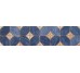 Бордюр Tira PR Azul 10.8x43.5 Iliada Vives из коллекции Iliada Vives