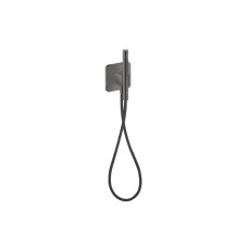 Набір Porter Axor Citterio C 120х120 см з лійкою 2jet та шлангом Textile 1,6 Polished Black Chrome (49626330)