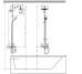 27687000 Croma E Showerpipe 280 1jet Душова система д/ванни (1 сорт)
