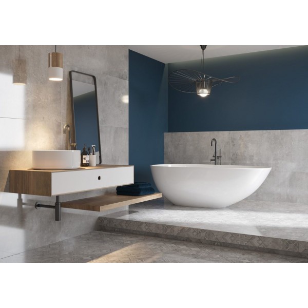 Плитка напольная Softcement Silver Decor Patchwork RECT 59,7x59,7x0,8 код 8020 Cerrad Cerrad