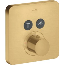 Термостат для двух потребителей Axor ShowerSelect скрытого монтажа Brushed Gold Optic 36707250 скрытого монтажа Brushed Gold Optic 36707250
