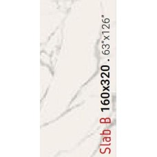 Декор Плита B Naturale Rettificato 160x320 Marmi Statutario Splendente з колекції Marmi Statutario Splendente AVA Ceramica: мраморные плиты с book-match раскроем