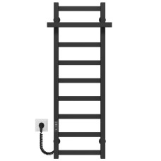 Полотенцесушитель электрический Nicolе П9 400х1000 нержавеющая сталь (Черный, JD04, Левое подключение) Полотенцесушитель электрический Nicolе П9 400х1000 нержавеющая сталь (Черный, JD04, Левое подключение)