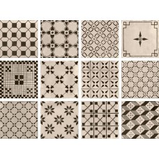 Декор Crema Decoro Mix 12 20x20 A Mano з колекції A Mano A Mano Керамічна плитка Ragno