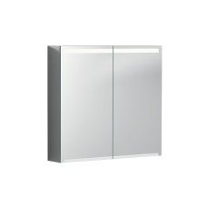 Зеркальный шкаф OPTION PLUS 75 см с подсветкой и двумя дверями (500.205.00.1)