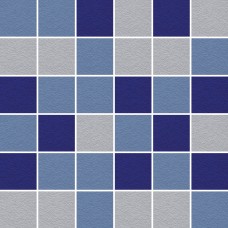 Мозаїка 30x30 Rf Blu Avio - 33 +Rf Cobalto - 33 +Rf Perla - 33 - Flooring Mix R10 B (A+B) - M RF 05 з колекції Flooring Mix R10 B (A+B)