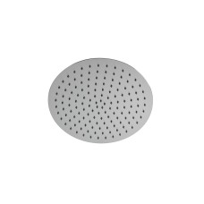 ROUND INOX, Верхній душ Rondo d30 см, з кульовим з'єднанням, brushed stainless steel (100281143) ROUND INOX Сантехніка NOKEN