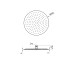 ROUND INOX, Верхний душ Rondo d30 см, с шаровым соединением, brushed stainless steel (100281143)