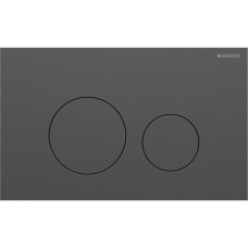 SIGMA40 ROUND смывающая клавиша для двойного смыва, черный хром/матовый, легко чистится SIGMA40 ROUND смывающая клавиша для двойного смыва, черный хром/матовый, легко чистится
