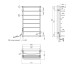 Полотенцесушитель электрический Kroner KRP Stern EL900x500-8 Kroner