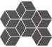 Плитка 10x18 Diamond Charcoal Black-Liv'in-LOS1004 из коллекции Liv'in Aleluia