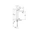 WAVE Смеситель для умывальника XL (WA1040002070) Stainless steel Brushed