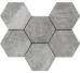 Плитка 18,2x21 Bistrot Crux Grey R4Te из коллекции Bistrot Ragno