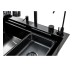 Мийка кухонна BAKAI 7546 чорна з нержавіючої сталі 75*46*22 BLACK ( А0059848 ) Insana