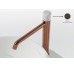 ROUND CUSTOM Змішувач для умивальника h306 мм, підключення 3/8,  brushed copper+marquina stone (700034583 ms)