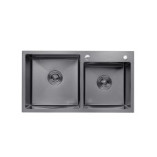 Кухонна мийка KRP Schwarze - 7843ZHM PVD (3.0/1.0 мм) Кухонна мийка KRP Schwarze - 7843ZHM PVD (3.0/1.0 мм)
