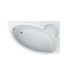 Ванна акриловая асимметричная ADELE 170х110 R + ноги + экран под ванну ( А0045133 ) Swan
