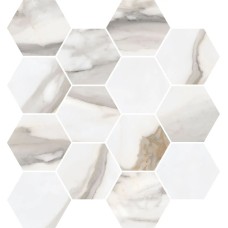 Мозаїка Calacatta Oro Hexagono Pulido - 26.5x28.3 Calacatta з колекції Calacatta Мозаїка Calacatta Oro Hexagono Pulido - 26.5x28.3 Calacatta з колекції Calacatta