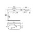 ARQUITECT Умывальник подвесной белый 90 см с переливом и креплением (100229807)