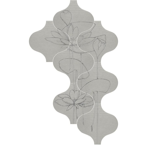 Декор (26.6x26.6) MUS303M Ninfa-1Set=7Pz Grigio Chiaro - Muse з колекції Muse Quintessenza