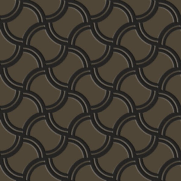 Плитка (20x20) 7VFSNI6 Filet Saible-Noir - Deco Dantan з колекції Deco Dantan Tagina