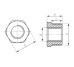 Редукция 1/2"x1/4" (латунь) FERRO