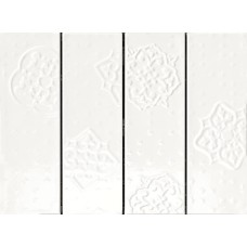 Декор Decoro White 10x30 Brick Glossy из коллекции Brick Glossy Декор Decoro White 10x30 Brick Glossy из коллекции Brick Glossy
