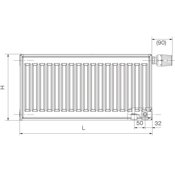Радіатор сталевий 33 VK 300x1200 Korado