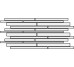 Мозаика 30x60 ALK117N Alk Mattoncino Grigio Nova Bell Allblack из коллекции Allblack NovaBell