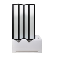 Душева шторка TIFFANI P Black 110x140 ( А0057707 ) Шторки для ванни