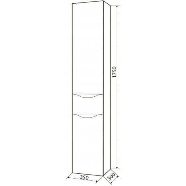 Пенал AVALON NEW 35(L) белый