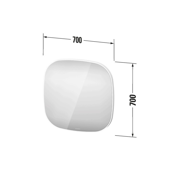 ZENCHA Дзеркало 70х70 з LED підсвіткою (ZE7066000000000)