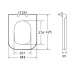 KUBIK сиденье duroplast slim slow-closing
