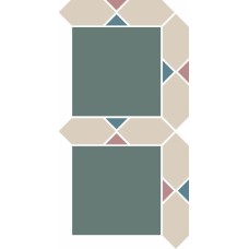 Декор K-1 Sheet 19.6x39.3 Калининград Top Cer з колекції Калининград TopCer — португальская геометрическая мозаика и викторианская плитка — страница 13