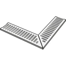 Решітка MANHATTAN ANGLE CORNER DRAINAGE GRATE SILVER - 90x90 Manhattan з колекції Manhattan Решітка MANHATTAN ANGLE CORNER DRAINAGE GRATE SILVER - 90x90 Manhattan з колекції Manhattan