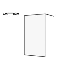 Кабіна душова Walk-in Larga 120х200, профіль чорний, прозоре скло Кабіна душова Walk-in Larga 120х200, профіль чорний, прозоре скло