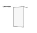 Кабина душевая Walk-in Larga 120х200, профиль черный, прозрачное стекло