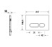 Кнопка смыва A1 для унитаза (WD5001031000) Black Matt