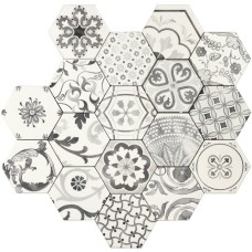 (15x17.1) EXAMIX.BI Decoro Mix Bianco Matt - Examatt з колекції Examatt Examatt Керамічна плитка Tonalite