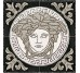 Панно Rosoni Medusa In Pietra Naturale Black 78.9x78.9 Palace Gold Versace з колекції Palace Gold Versace