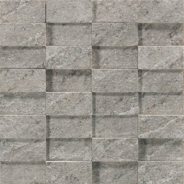Мозаїка 29x29 Quarzite Grigio Mosaico3 D - Realstone_Quarzite - R08W з колекції Realstone_Quarzite Ragno