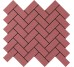 Мозаїка 24,5x27,5 Mosaic Herring Liv’In Blush Red-Liv'in-DC5005 з колекції Liv'in Aleluia