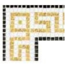 Мозаїка Angolo Artemide Oro Giallo 10 15x16 Fregi з колекції Fregi Fregi Керамічна плитка Bisazza
