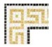 Мозаїка Angolo Artemide Oro Giallo 10 15x16 Fregi Bisazza з колекції Fregi Bisazza