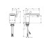 Змішувач Axor MyEdition 110 для умивальника без накладки, Brushed Nickel 47032820