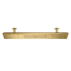 Верхній душ Axor ShowerHeaven 1200х300 4jet з підсвіткою 3500 K, Brushed Gold Optic (12427250) SHOWERHEAVEN Сантехніка Axor (HansGrohe)
